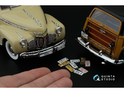 Western Us License Plates 1940-1950 With Metal Base (For All Kits) - zdjęcie 8