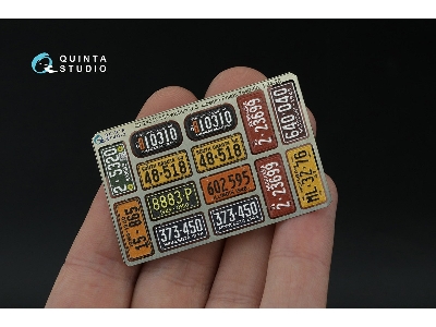 Midwestern Us License Plates 1940-1950 With Metal Base (For All Kits) - zdjęcie 3