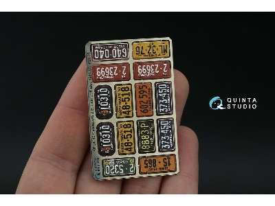 Midwestern Us License Plates 1940-1950 With Metal Base (For All Kits) - zdjęcie 4