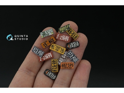 Midwestern Us License Plates 1940-1950 With Metal Base (For All Kits) - zdjęcie 5