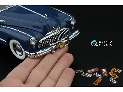 Midwestern Us License Plates 1940-1950 With Metal Base (For All Kits) - zdjęcie 10