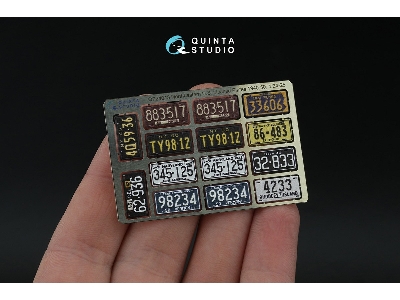 Northeastern Us License Plates 1940-1950 With Metal Base (For All Kits) - zdjęcie 4