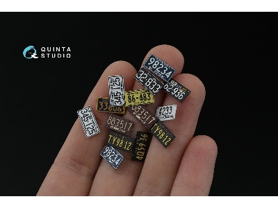 Northeastern Us License Plates 1940-1950 With Metal Base (For All Kits) - zdjęcie 6