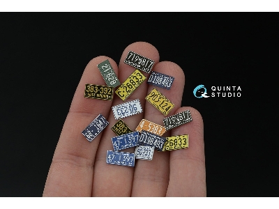 Southeastern Us License Plates 1950-1960 Part 1 With Metal Base (For All Kits) - zdjęcie 6