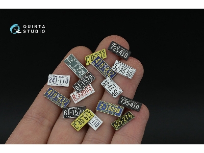 Southeastern Us License Plates 1950-1960 Part 2 With Metal Base (For All Kits) - zdjęcie 5