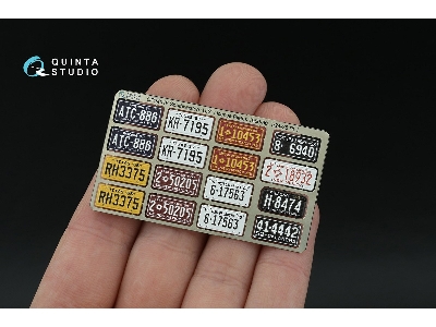 Southwestern Us License Plates 1950-1960 Part 1 With Metal Base (For All Kits) - zdjęcie 2
