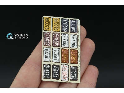 Southwestern Us License Plates 1950-1960 Part 1 With Metal Base (For All Kits) - zdjęcie 3
