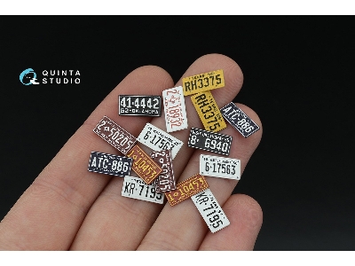 Southwestern Us License Plates 1950-1960 Part 1 With Metal Base (For All Kits) - zdjęcie 5