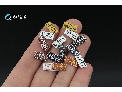 Southwestern Us License Plates 1950-1960 Part 1 With Metal Base (For All Kits) - zdjęcie 6