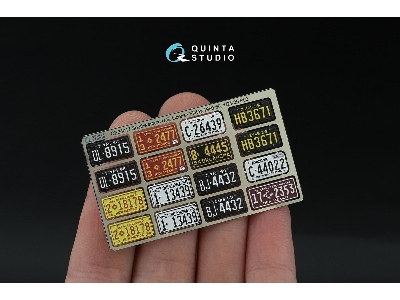 Southwestern Us License Plates 1950-1960 Part 2 With Metal Base (For All Kits) - zdjęcie 2