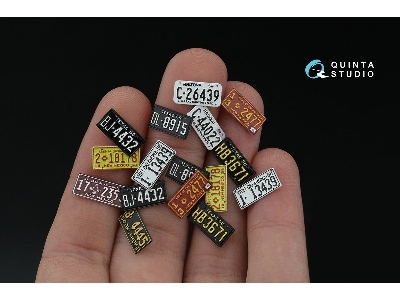 Southwestern Us License Plates 1950-1960 Part 2 With Metal Base (For All Kits) - zdjęcie 5