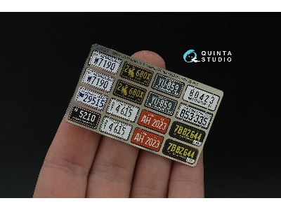 Western Us License Plates 1950-1960 Part 1 With Metal Base (For All Kits) - zdjęcie 2