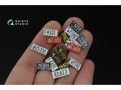 Western Us License Plates 1950-1960 Part 1 With Metal Base (For All Kits) - zdjęcie 6