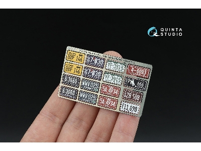 Western Us License Plates 1950-1960 Part 2 With Metal Base (For All Kits) - zdjęcie 5