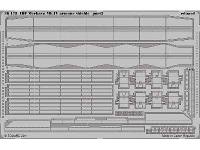  IDF Merkava Mk. IV armour shields 1/35 - Hobby Boss - blaszki - zdjęcie 3