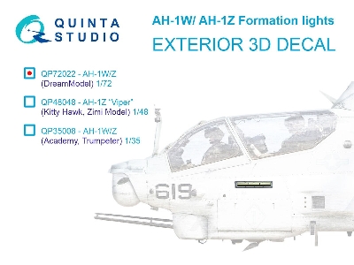Bell Ah-1 W/Z - Formation (Slime) Lights (For Dream Model Kits) - zdjęcie 1