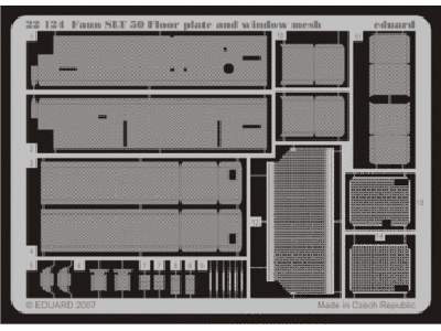  Faun SLT 50 Floor plate and window mesh 1/72 - Revell - blaszki - zdjęcie 1