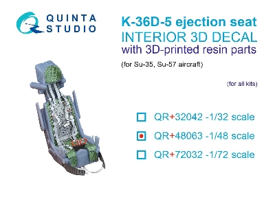 K-36d-5 Ejection Seat - For Su-35, Su-57 Aircraft (For All Kits) - zdjęcie 1