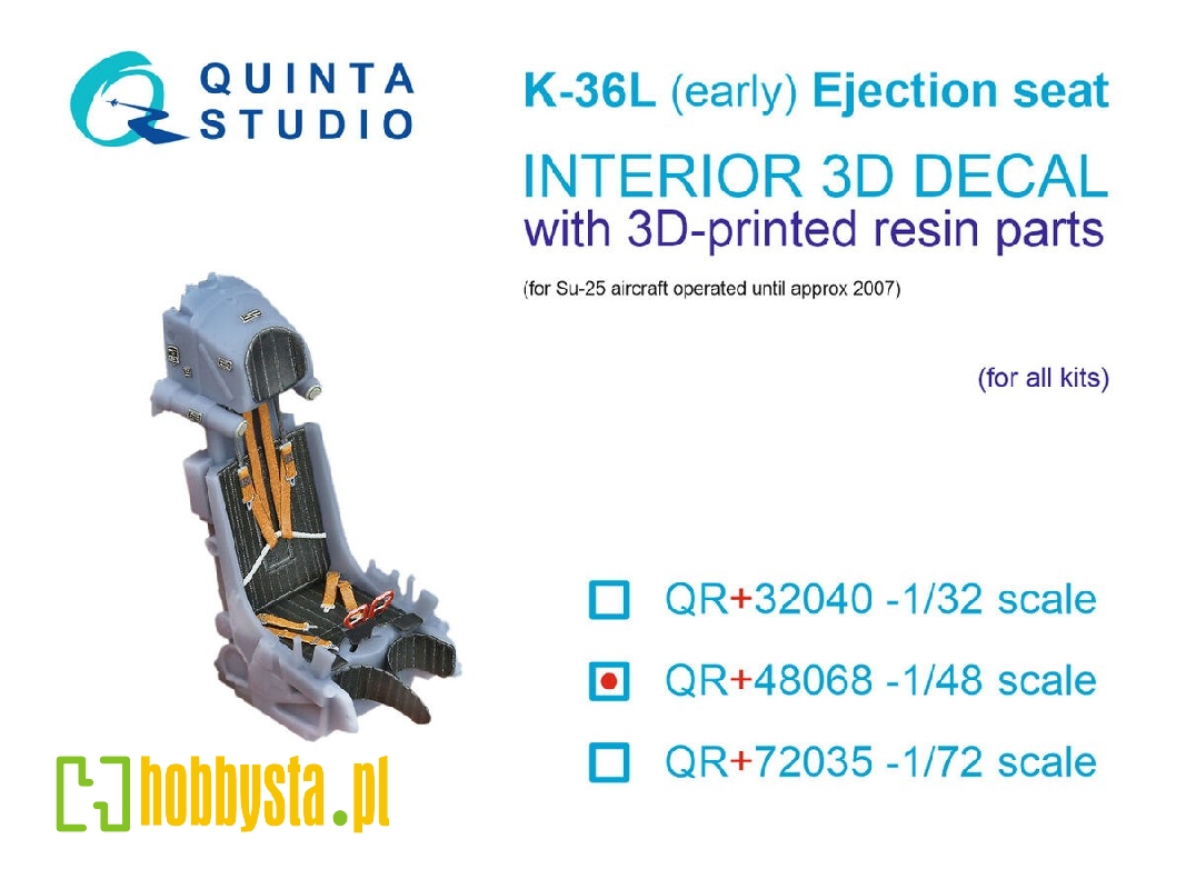 K-36l (Early) Ejection Seat - For Su-25 Aircraft Until 2007 (For All Kits) - zdjęcie 1