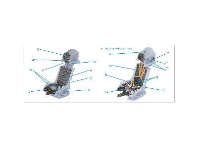 K-36l (Early) Ejection Seat - For Su-25 Aircraft Until 2007 (For All Kits) - zdjęcie 9