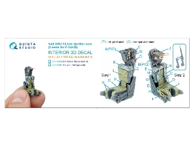 Gru-7 A Late - 2 Ejection Seats For F-14 A/B (For Tamiya & Hobby Boss Kits) - zdjęcie 9