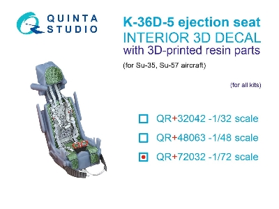 K-36d-5 Ejection Seat - For Su-35, Su-57 Aircraft (For All Kits) - zdjęcie 1
