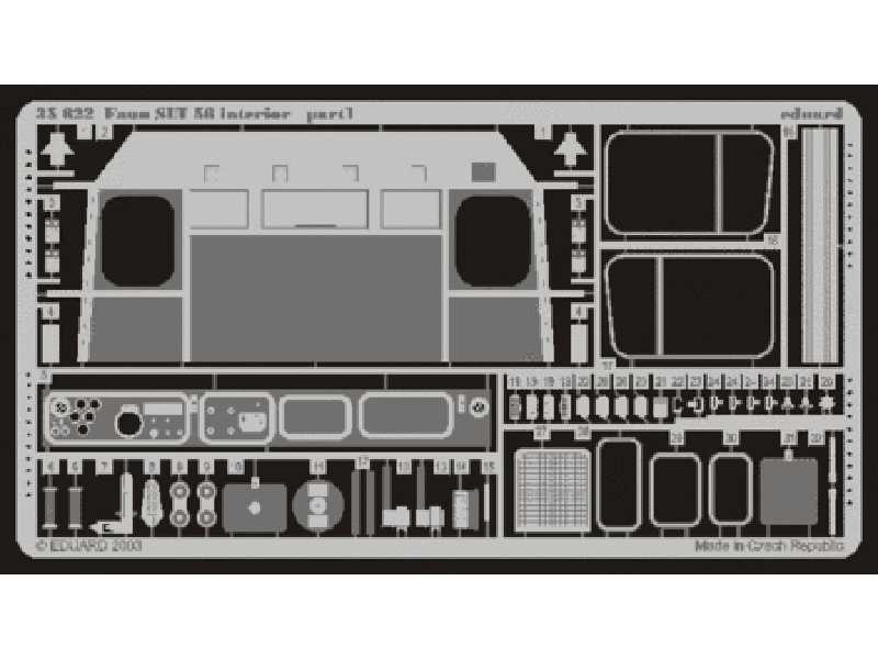 Faun SLT 56 interior 1/35 - Trumpeter - blaszki - zdjęcie 1 Faun SLT 56 interior 1/35 - Trumpeter - blaszki - zdjęcie 1