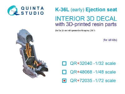 K-36l (Early) Ejection Seat - For Su-25 Aircraft Until 2007 (For All Kits) - zdjęcie 1