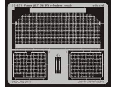  Faun SLT 56 UN window mesh 1/35 - Trumpeter - blaszki - zdjęcie 1