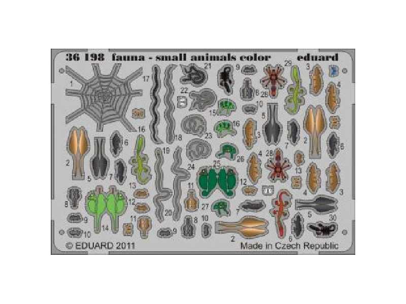 Fauna - small animals - colour 1/35 - blaszki - zdjęcie 1 Fauna - small animals - colour 1/35 - blaszki - zdjęcie 1