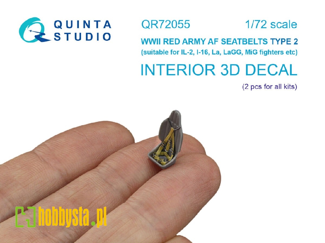 Red Army Wwii Air Force Seatbelts Type 2 (For 2 Seats And All Kits) - zdjęcie 1