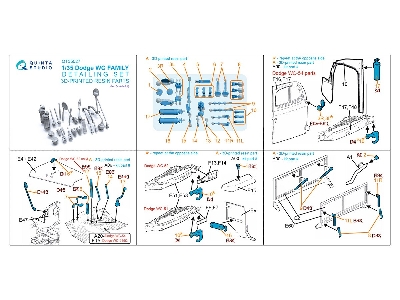 Dodge Wc Family - Detailing Set (3d-printed / For Zvezda Kits) - zdjęcie 4
