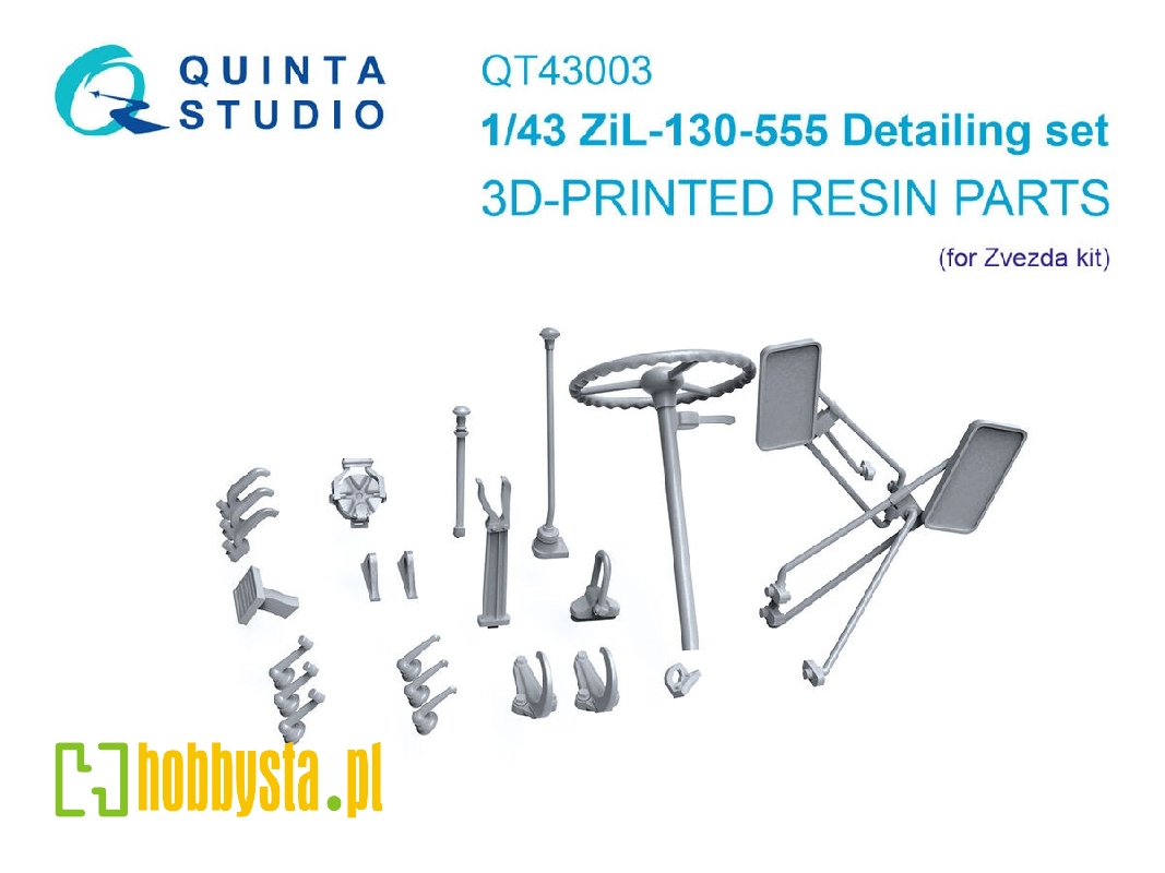 Zil-130-555 - Detailing Set (3d-printed / For Zvezda Kits) - zdjęcie 1