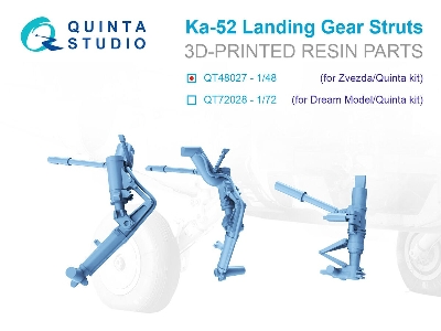 Kamov Ka-52 - Landig Gear Struts (For Zvezda And Quinta Kits) - zdjęcie 1