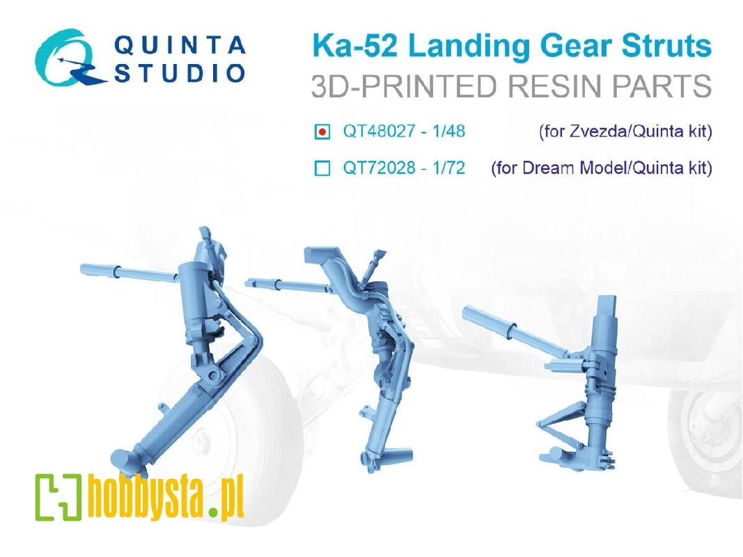Kamov Ka-52 - Landig Gear Struts (For Zvezda And Quinta Kits) - zdjęcie 1