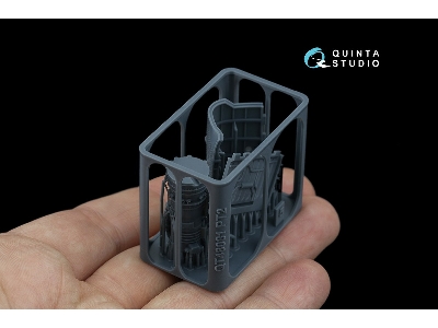 Kamov Ka-52 / Ка-52 М - Engine With Bay And Cover, Portside - Left (For Zvezda And Quinta Kits) - zdjęcie 3