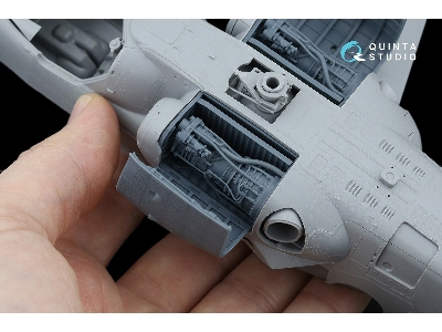 Kamov Ka-52 / Ка-52 М - Engine With Bay And Cover, Portside - Left (For Zvezda And Quinta Kits) - zdjęcie 5