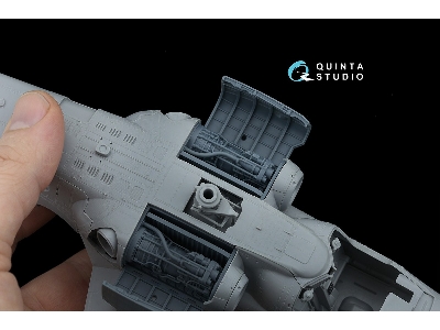 Kamov Ka-52 / Ка-52 М - Engine With Bay And Cover, Portside - Left (For Zvezda And Quinta Kits) - zdjęcie 7