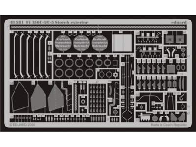  Fi 156C-3/ C-5 Storch exterior 1/48 - Tamiya - blaszki - zdjęcie 1