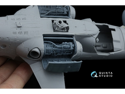 Kamov Ka-52 / Ка-52 М - Engine With Bay And Cover, Starboard - Right (For Zvezda And Quinta Kits) - zdjęcie 5