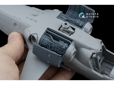 Kamov Ka-52 / Ка-52 М - Engine With Bay And Cover, Starboard - Right (For Zvezda And Quinta Kits) - zdjęcie 6