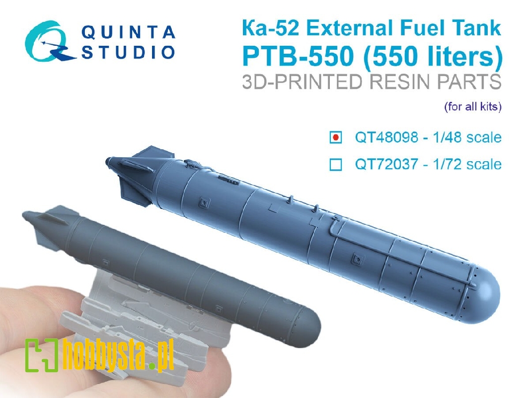 External Fuel Tank Ptb-550 For Ka-52 (For All Kits) - zdjęcie 1