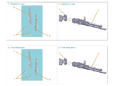 Soviet Wwii Ub Machine Gun (2 Pcs / For All Kits) - zdjęcie 5