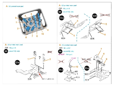 Yakovlev Yak-7b / Yak-9d - Cockpit Set (3d-printed / For Zvezda Kits) - zdjęcie 10