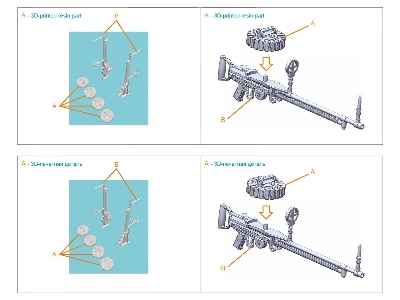 Ijn Type 92 Machine Gun - 2 Pcs (3d-printed / For All Kits) - zdjęcie 5