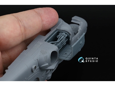 Kamov Ka-52 / Ка-52 М - Engine With Bay And Cover, Starboard (For Dream Model And Quinta Kits) - zdjęcie 4