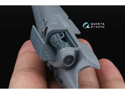 Kamov Ka-52 / Ка-52 М - Engine With Bay And Cover, Starboard (For Dream Model And Quinta Kits) - zdjęcie 5