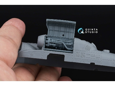 Kamov Ka-52 / Ка-52 М - Engine With Bay And Cover, Starboard (For Dream Model And Quinta Kits) - zdjęcie 6