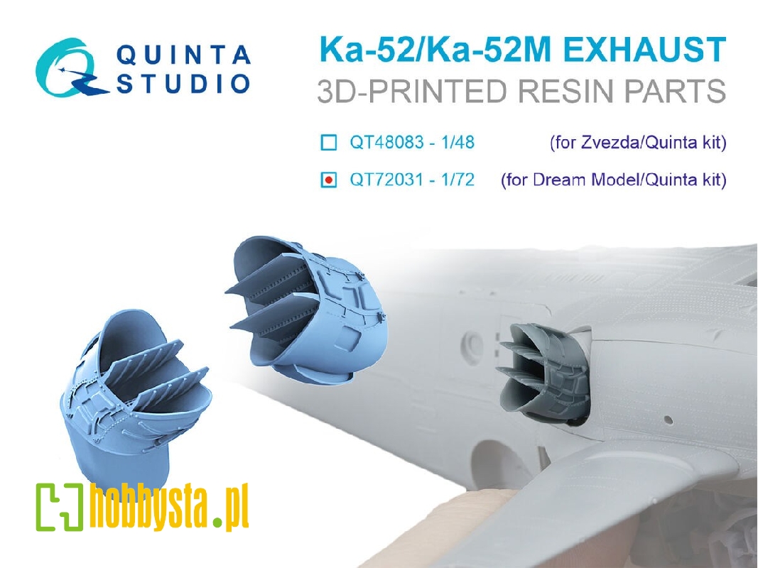 Kamov Ka-52 / Ка-52 М - Exhaust Device (For Dream Model And Quinta Kits) - zdjęcie 1