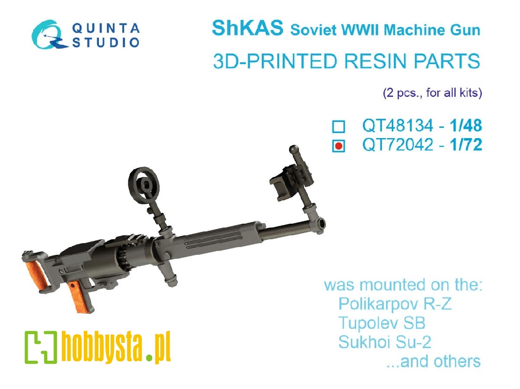 Soviet Wwii Shkas Machine Gun (2 Pcs / For All Kits) - zdjęcie 1